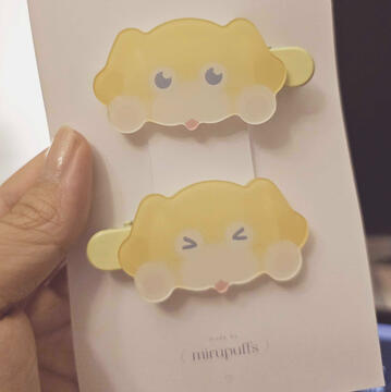 'oat yellow' acrylic clip set (aug 2025)